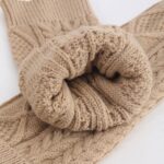 Long Knee-High Leg Warmers Best-Selling Jacquard Orchid Warm Leg Warmers