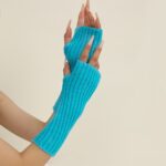 Long Arm Warmers New Rainbow Fluorescent Striped Ankle Socks