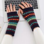 Short Fingerless Gloves Bohemian Short Fingerless Gloves