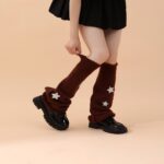 Long Knee-High Leg Warmers New Bell-Mouth Star Leg Warmers