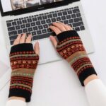 Short Fingerless Gloves Bohemian Short Fingerless Gloves