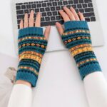 Short Fingerless Gloves Bohemian Short Fingerless Gloves