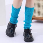 Short Leg Warmers Solid Color Ruffle-Trim Short Leg Warmers