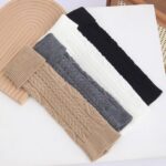 Long Knee-High Leg Warmers Best-Selling Jacquard Orchid Warm Leg Warmers