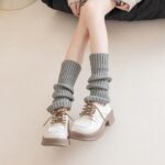 Long Knee-High Leg Warmers Solid Color Knee-High Sweet Candy Tone Leg Warmers