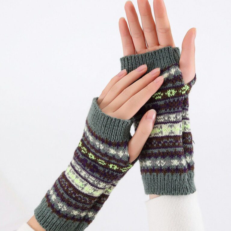 Short Fingerless Gloves Bohemian Short Fingerless Gloves