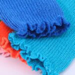 Short Leg Warmers Solid Color Ruffle-Trim Short Leg Warmers
