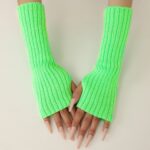 Long Arm Warmers New Rainbow Fluorescent Striped Ankle Socks