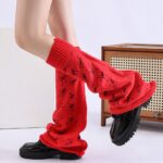 Long Knee-High Leg Warmers New Bell-Mouth Skull Leg Warmers