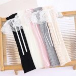 Long Knee-High Leg Warmers Japanese Sweet Lace Bow Leg Warmers