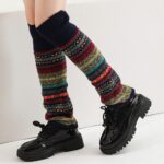 Long Knee-High Leg Warmers Bestseller Bohemian Knee-High Knit Leg Warmers