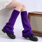 Long Knee-High Leg Warmers New Bell-Mouth Skull Leg Warmers