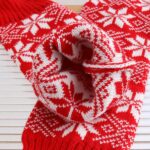 Long Knee-High Leg Warmers Snowflake Christmas Jacquard Leg Warmers